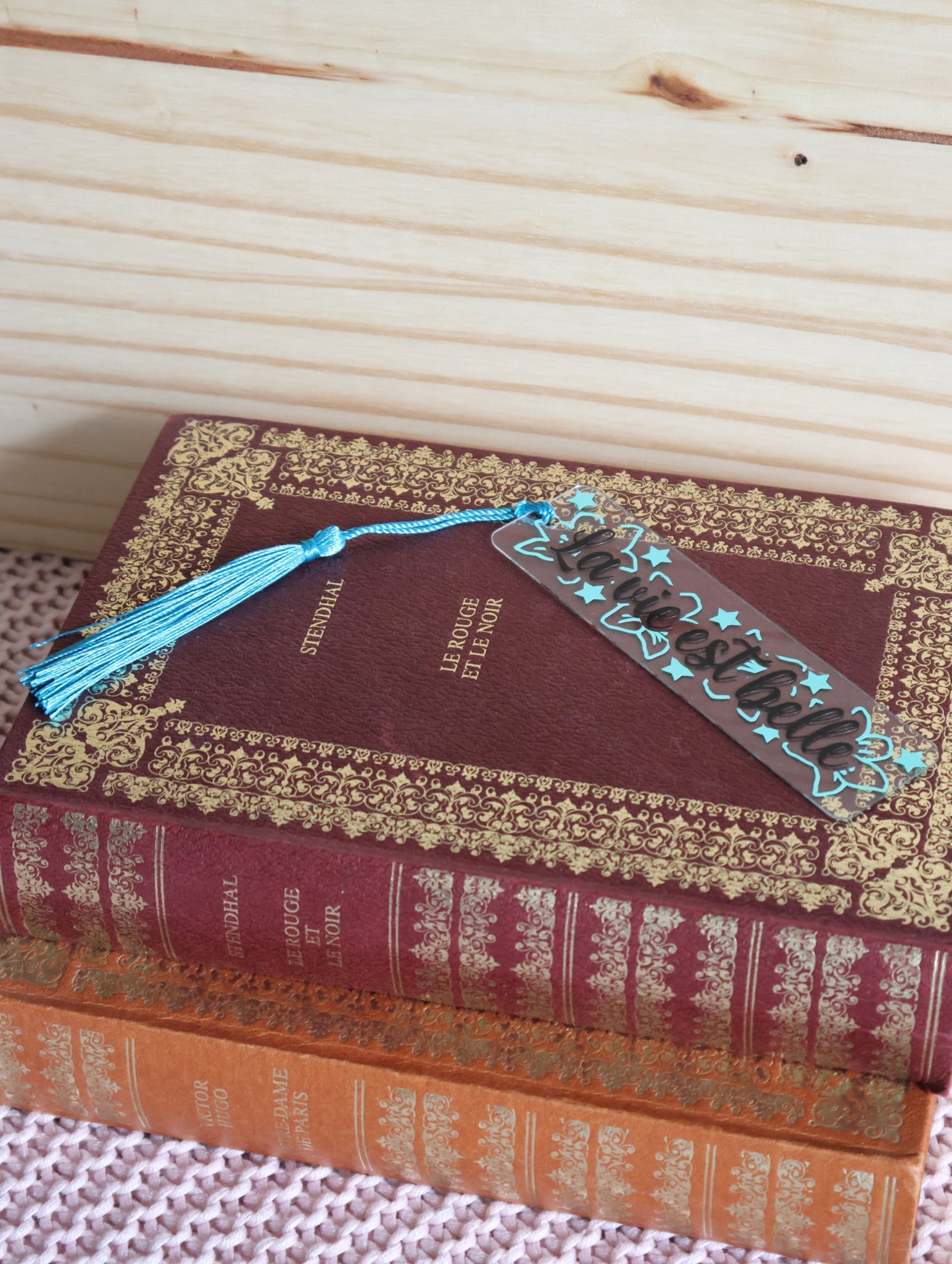 Marque page " La vie est belle "