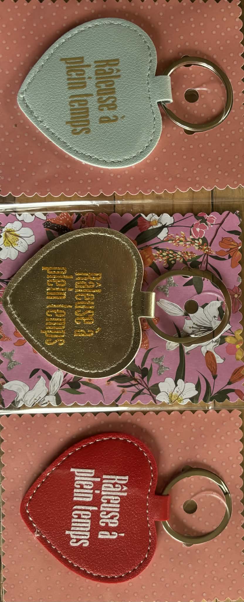 Porte clé message "Râleuse à plein temps"