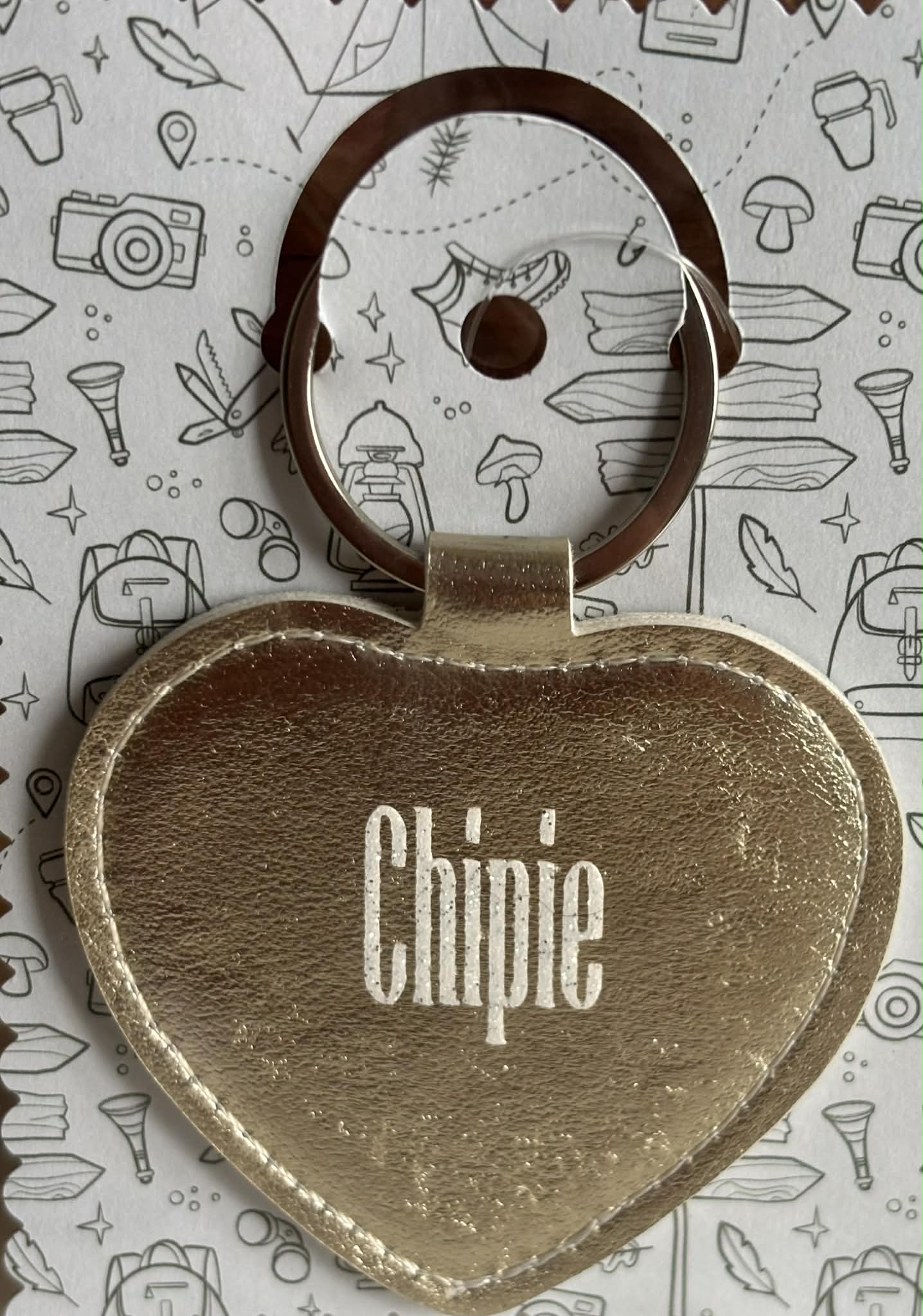 Porte clé message "Chipie"
