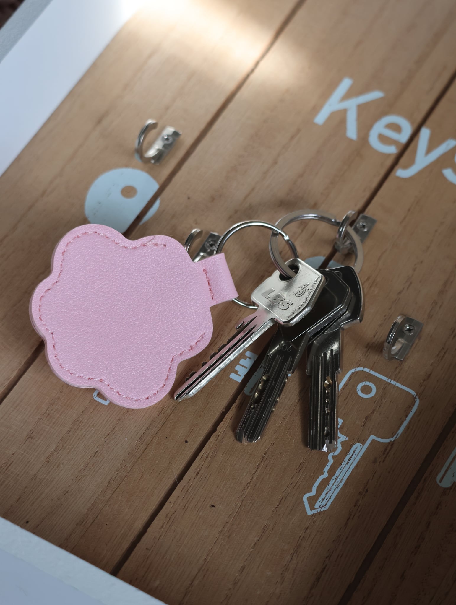 Porte clé "Pattes Rose "