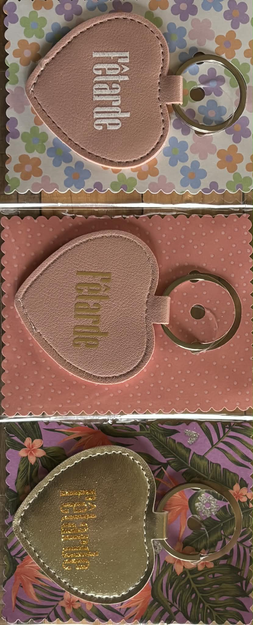 Porte clé message "Fêtarde"