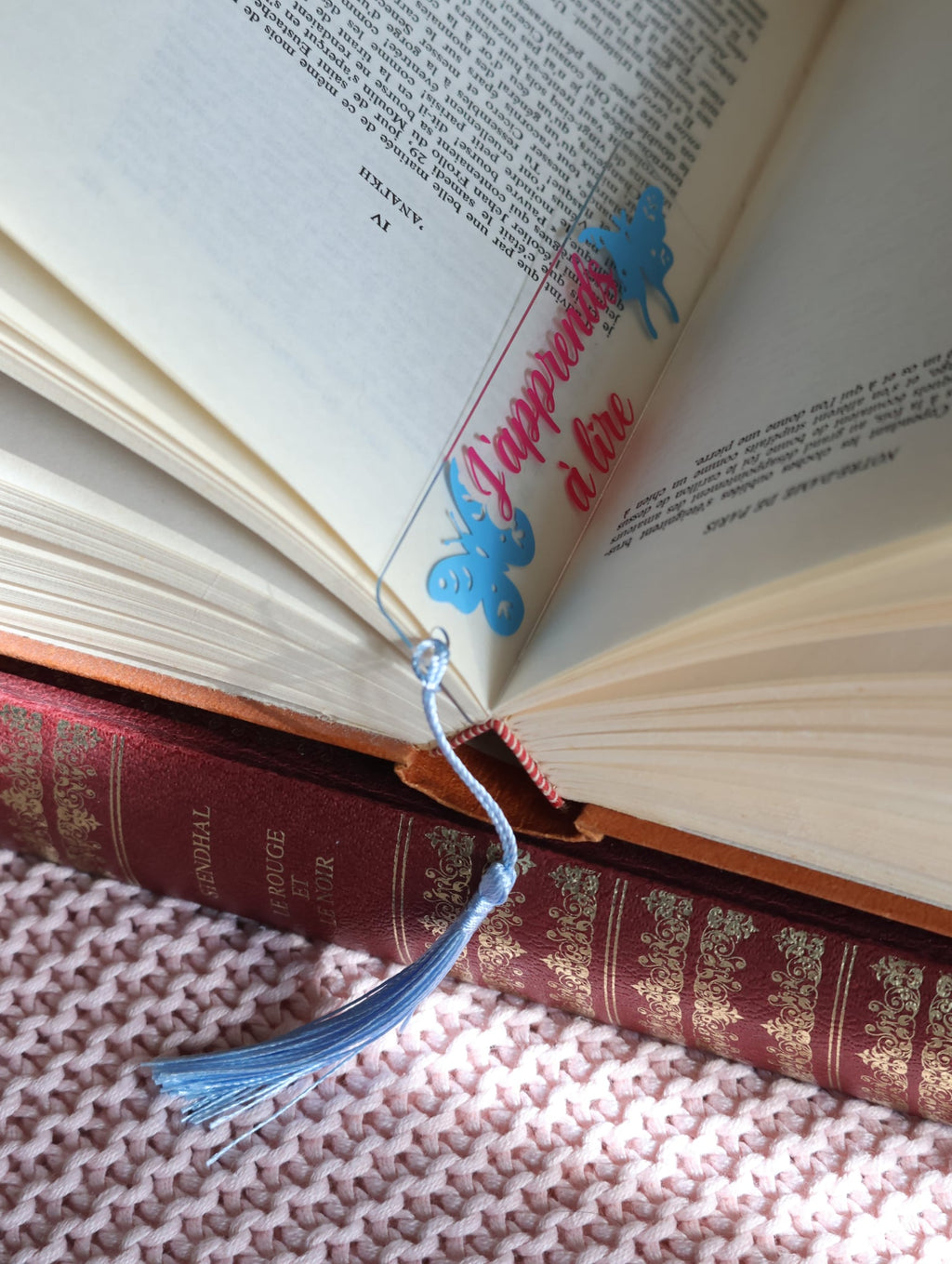 Marque page " J’apprends à lire " (fille)