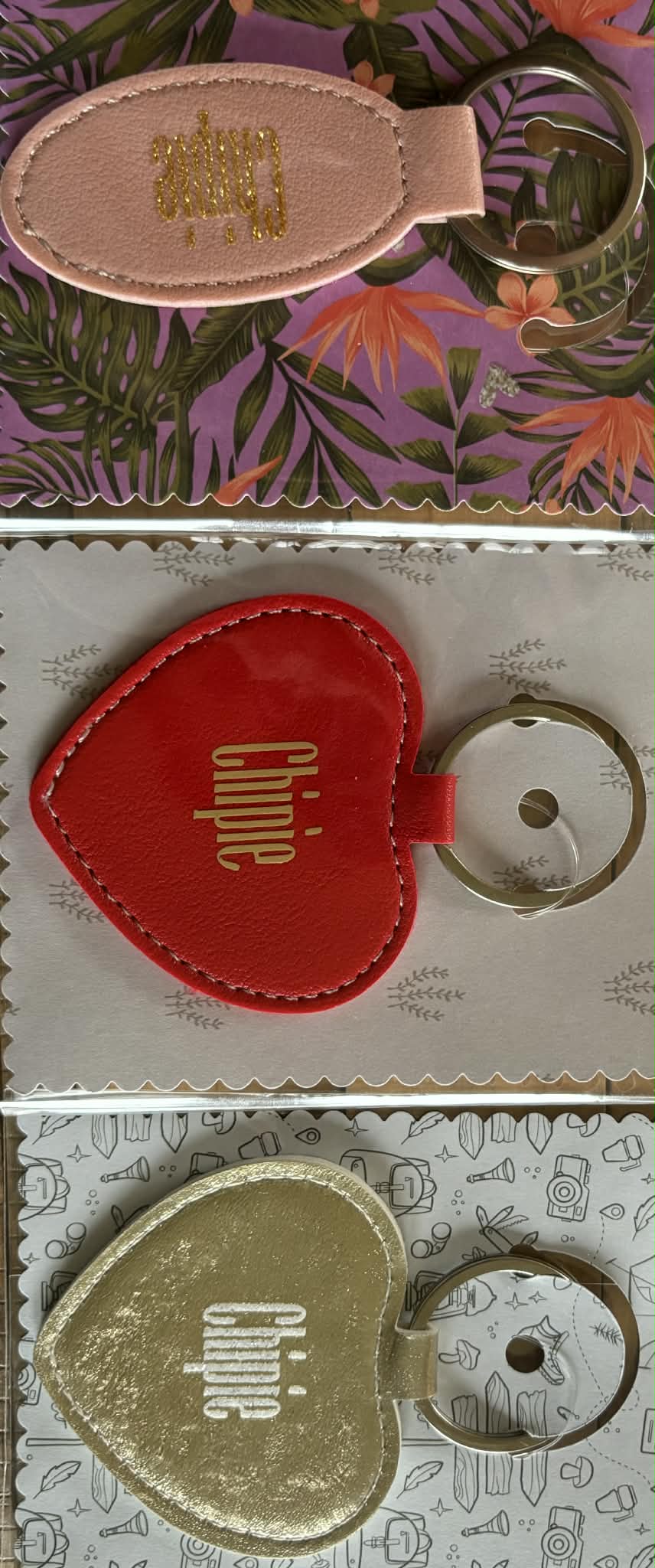 Porte clé message "Chipie"