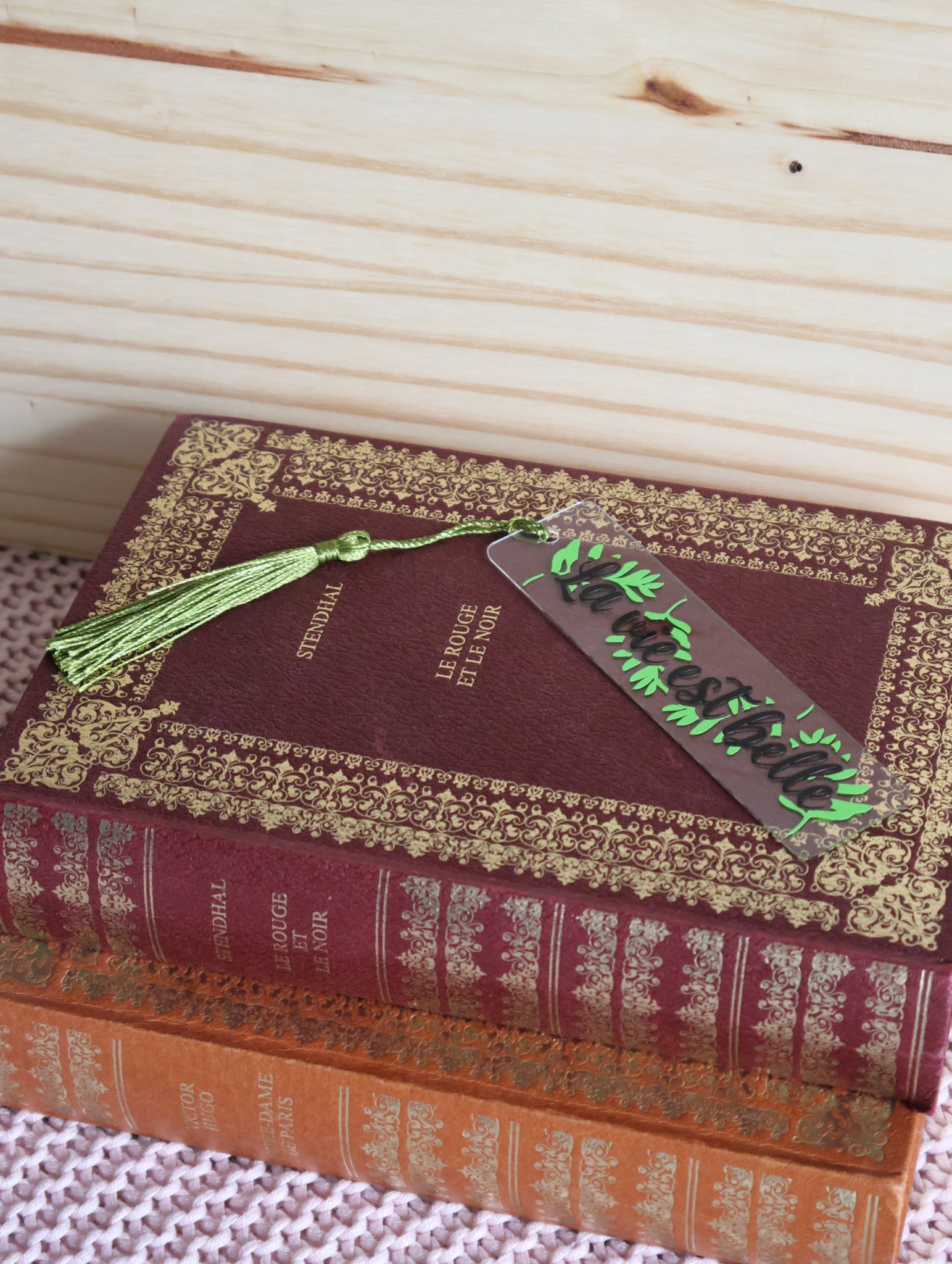 Marque page " La vie est belle "