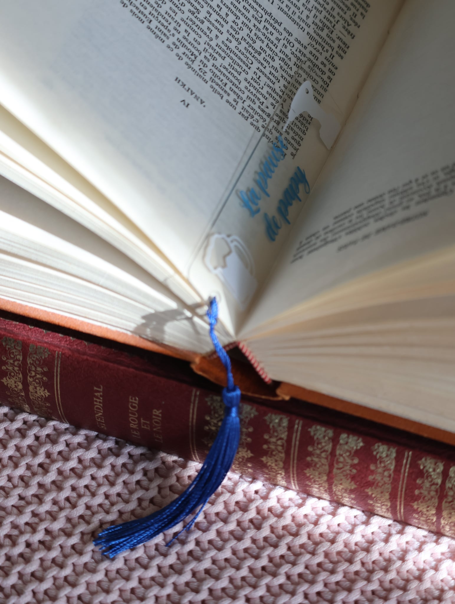 Marque page " La pause de papy "